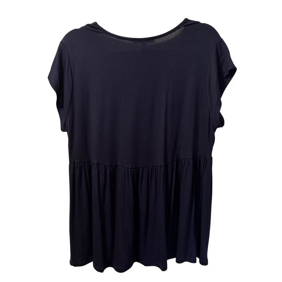 Cable & Gauge Womens Embroidered V-Neck Top Sz XL blouse. NWT - Picture 10 of 11